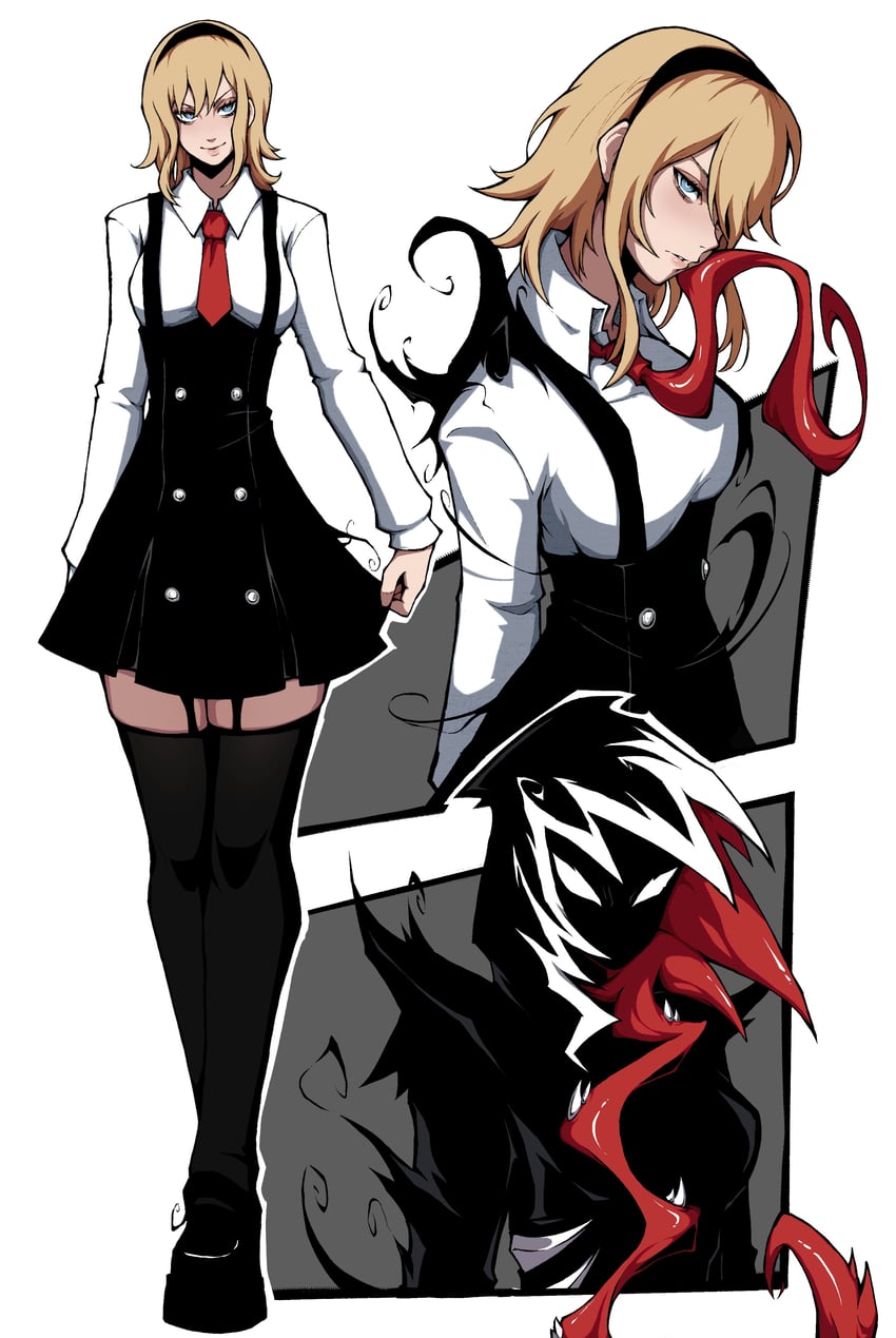 spider-gwen, gwen stacy, venom, and gwenom (marvel and 1 more) drawn by kekel