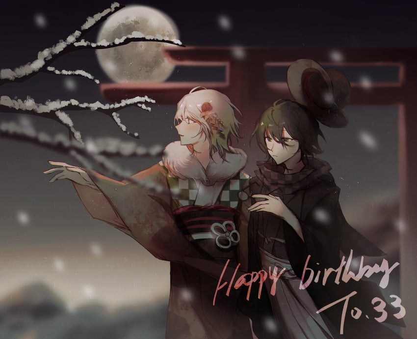 enraku tsubakura and houlen yabusame (len'en) drawn by komatsu2536