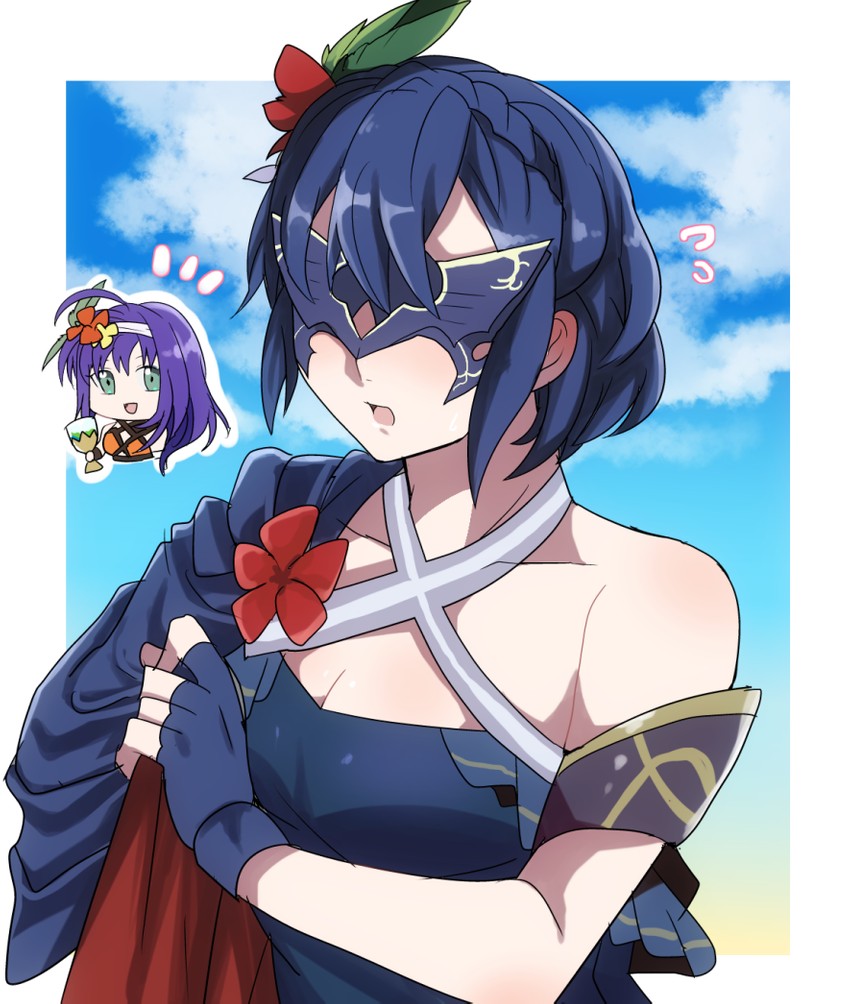 lucina, mia, and marth (fire emblem and 4 more) drawn by rem_(eyes_410)