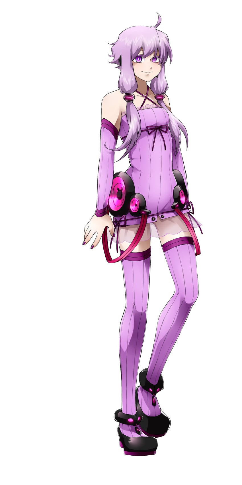 yuzuki yukari (vocaloid and 1 more) drawn by yatsumeunagi