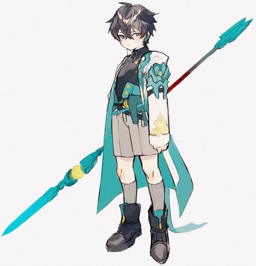 dan heng (honkai and 1 more) drawn by hara_pan-kun