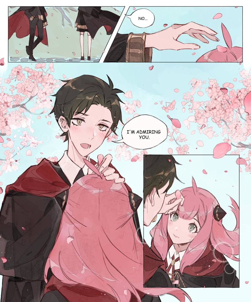 anya and damian desmond (spy x family) drawn by kaneblob