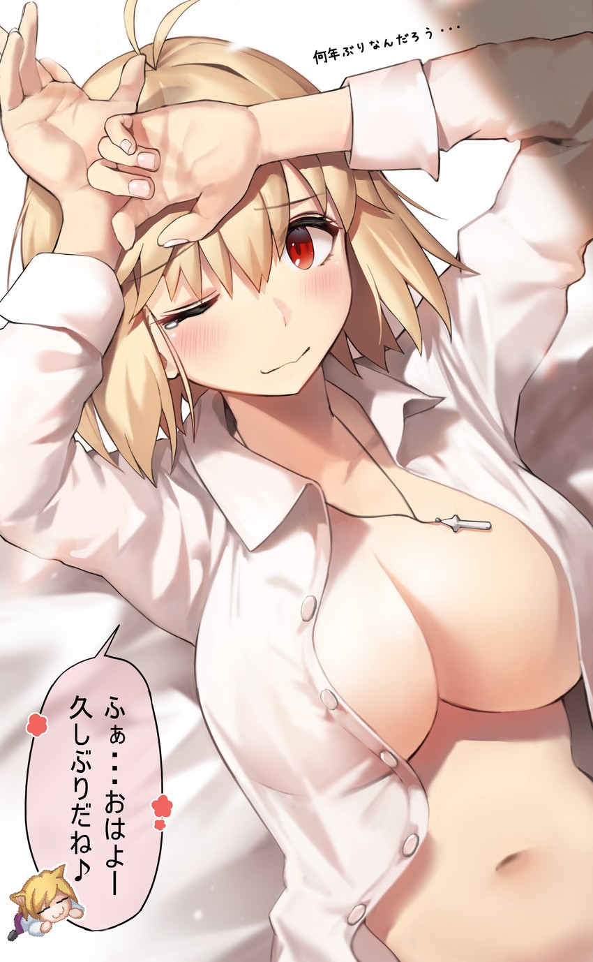 arcueid brunestud and neco-arc (tsukihime) drawn by suou-sensei