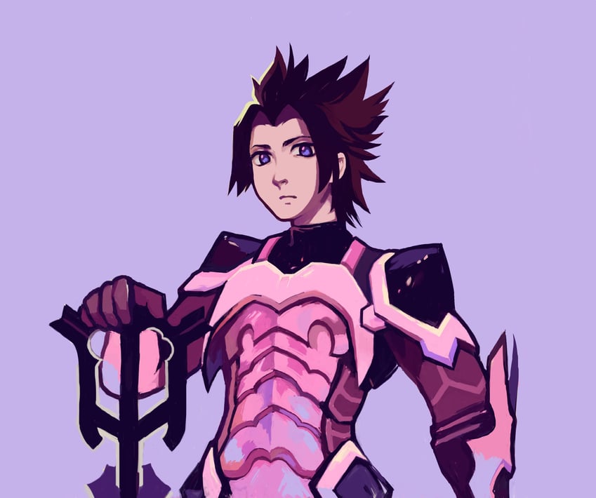 terra (kingdom hearts and 1 more) drawn by snoozaga