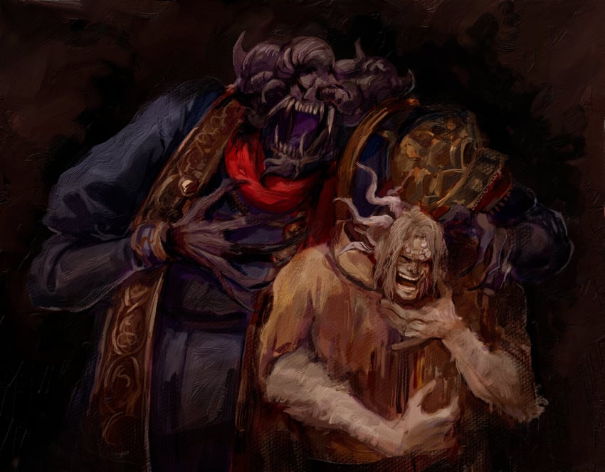 mohg lord of blood and morgott the omen king (elden ring) drawn by nightmaresyrup