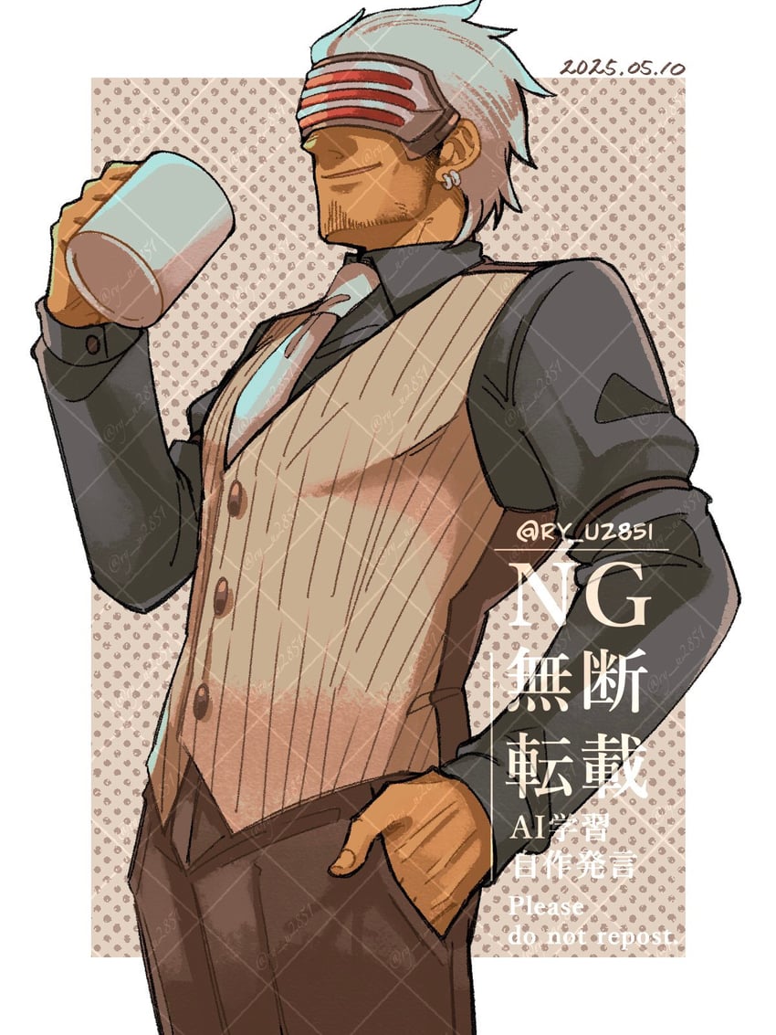 godot (ace attorney and 1 more) drawn by ryu_(ry_u2851)