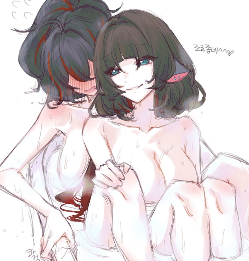 jane doe and zhu yuan (zenless zone zero) drawn by zhuyuan_mom