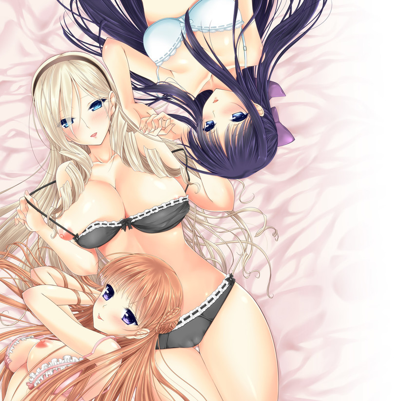 celia kumani entory, noel maresse ascot, and ryuuzouji akane (walkure romanze) drawn by kuroda_roku_(345)