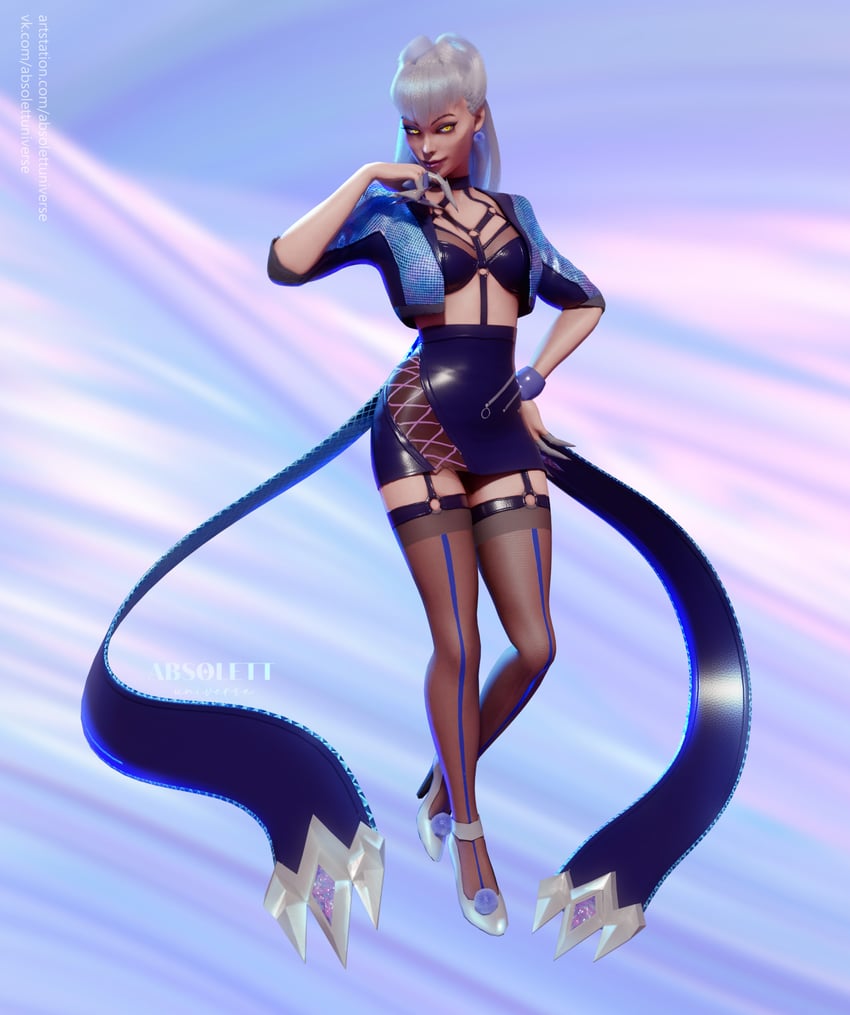 evelynn and k/da all out evelynn (league of legends) drawn by absolettuniverse