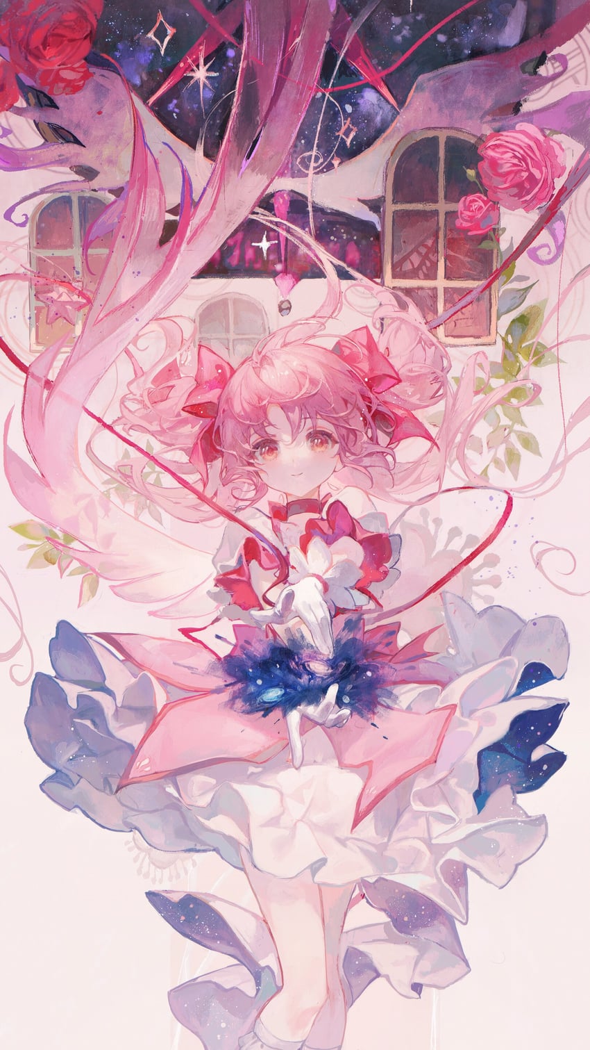 kaname madoka (mahou shoujo madoka magica) drawn by maccha_(mochancc)
