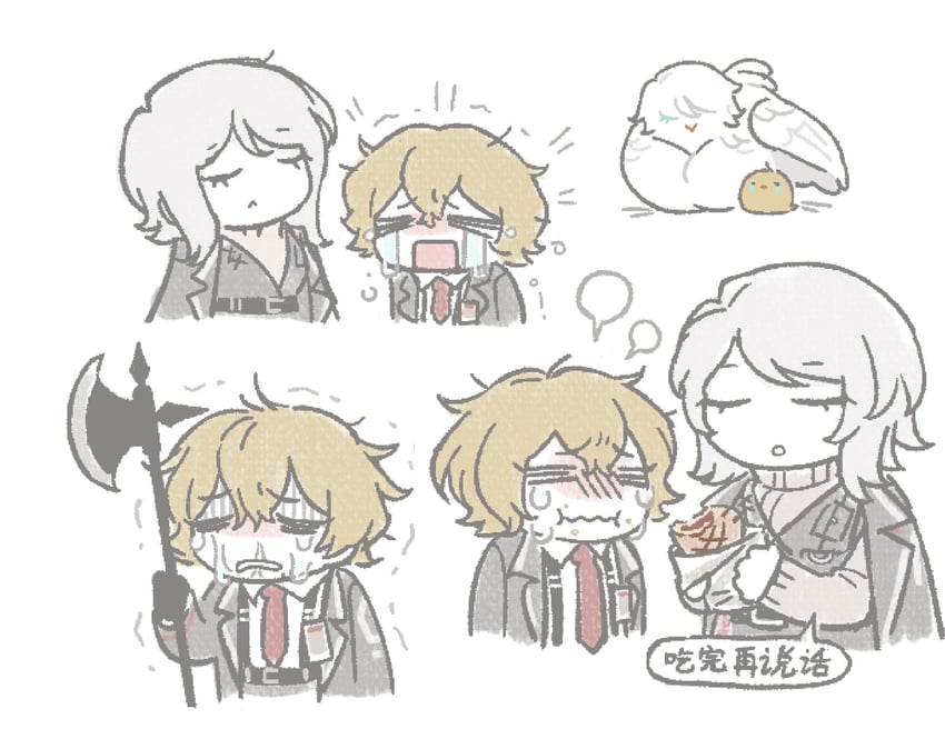 faust and sinclair (project moon and 1 more) drawn by ohzv