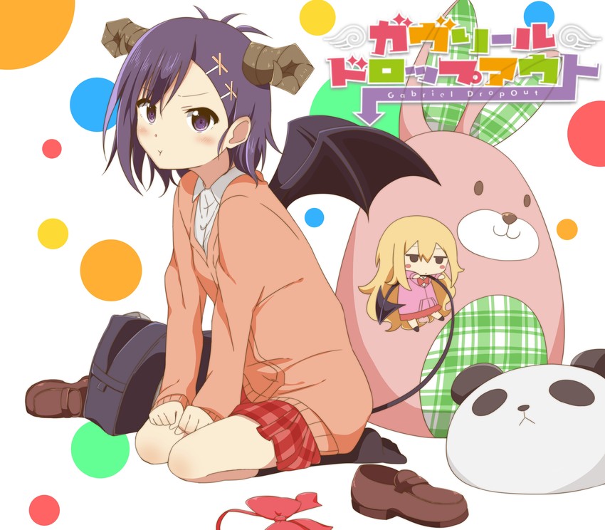 gabriel tenma white and vignette tsukinose april (gabriel dropout) drawn by shigure_(sigre)