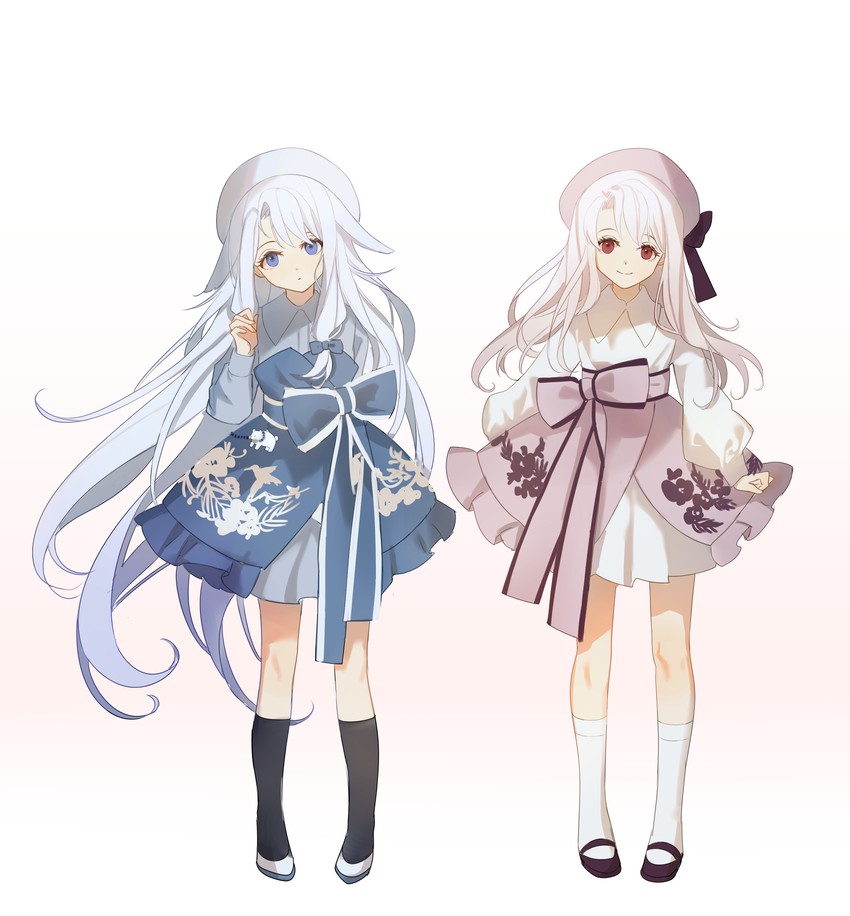 illyasviel von einzbern and sitonai (fate and 1 more) drawn by marimo_(nogdujeon)