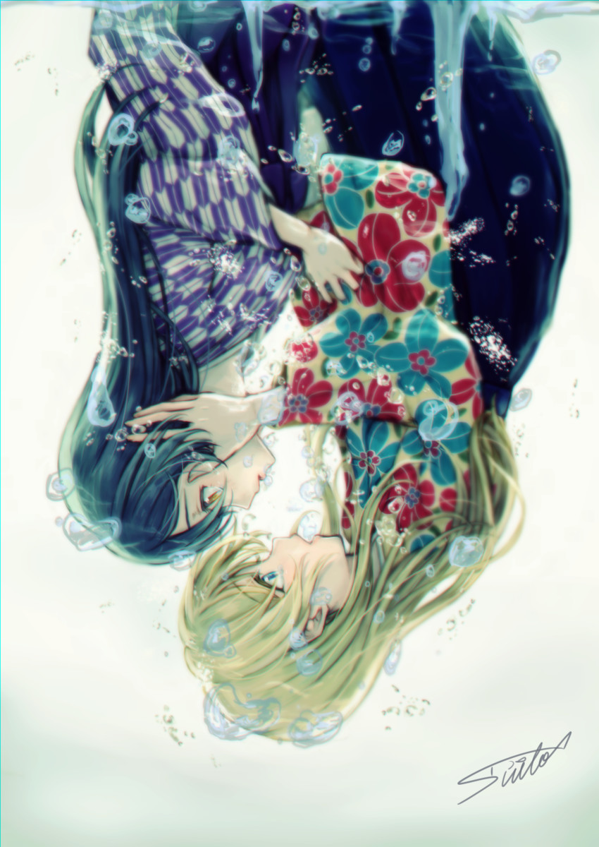 sonoda umi and ayase eli (love live! and 1 more) drawn by suito