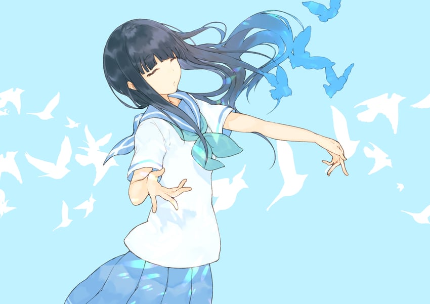 yoroizuka mizore (hibike! euphonium and 1 more) drawn by fifuth