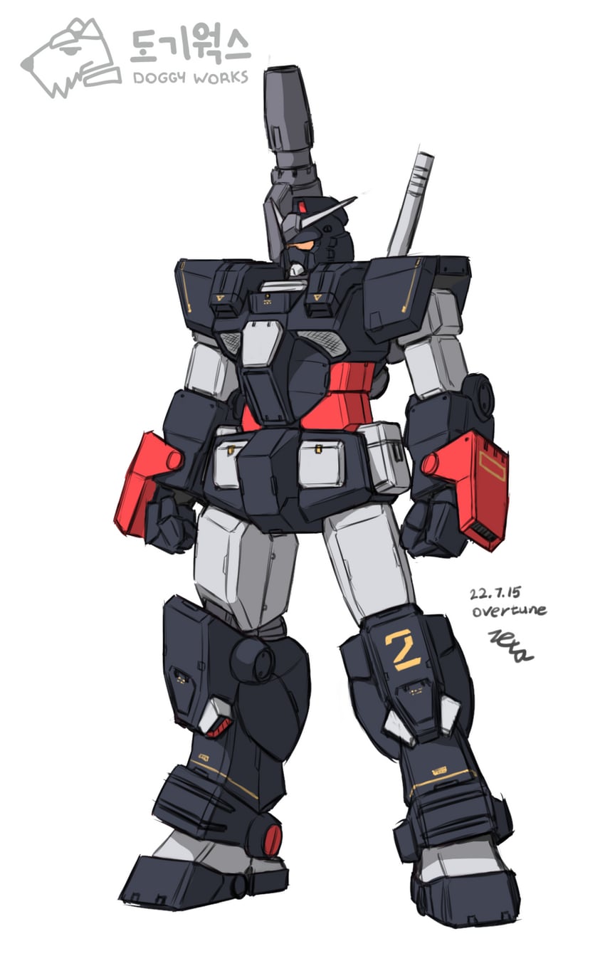 heavy gundam (original and 3 more) drawn by z006