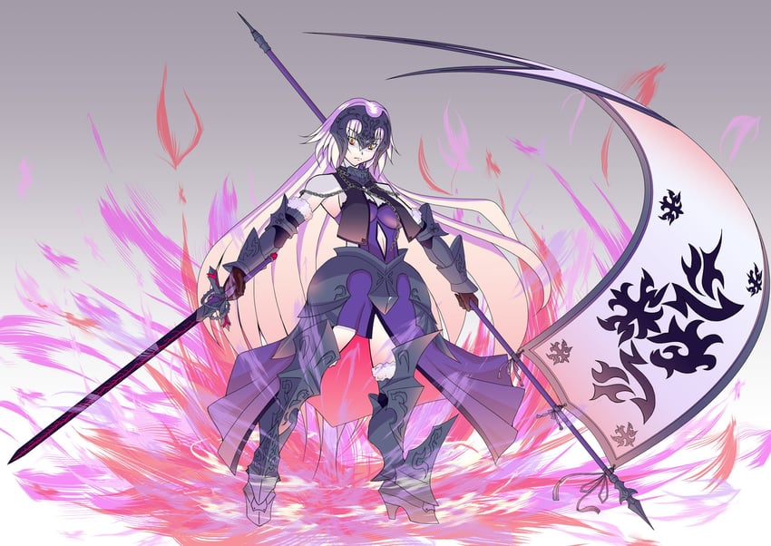 jeanne d'arc alter (fate and 1 more) drawn by rofu_get