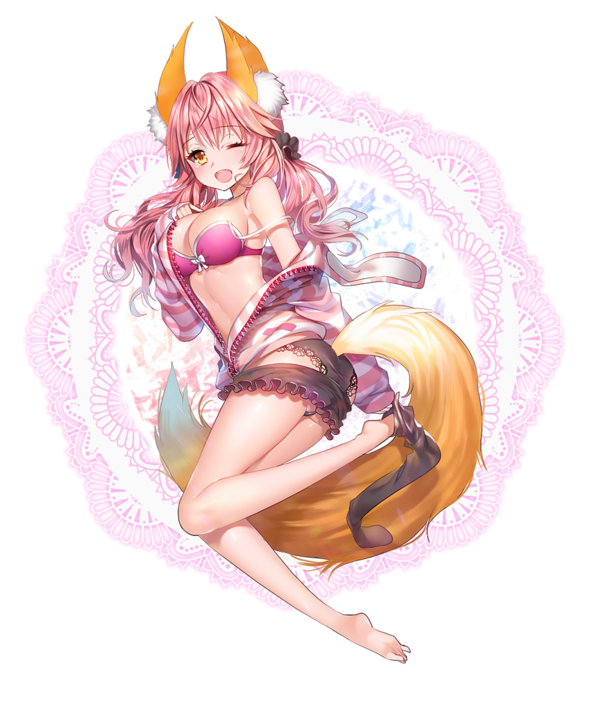 tamamo and tamamo no mae (fate and 1 more) drawn by aile_(crossroads)