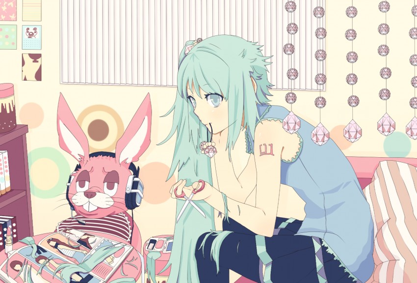 hatsune miku (vocaloid and 1 more) drawn by koyoi_mitsuki