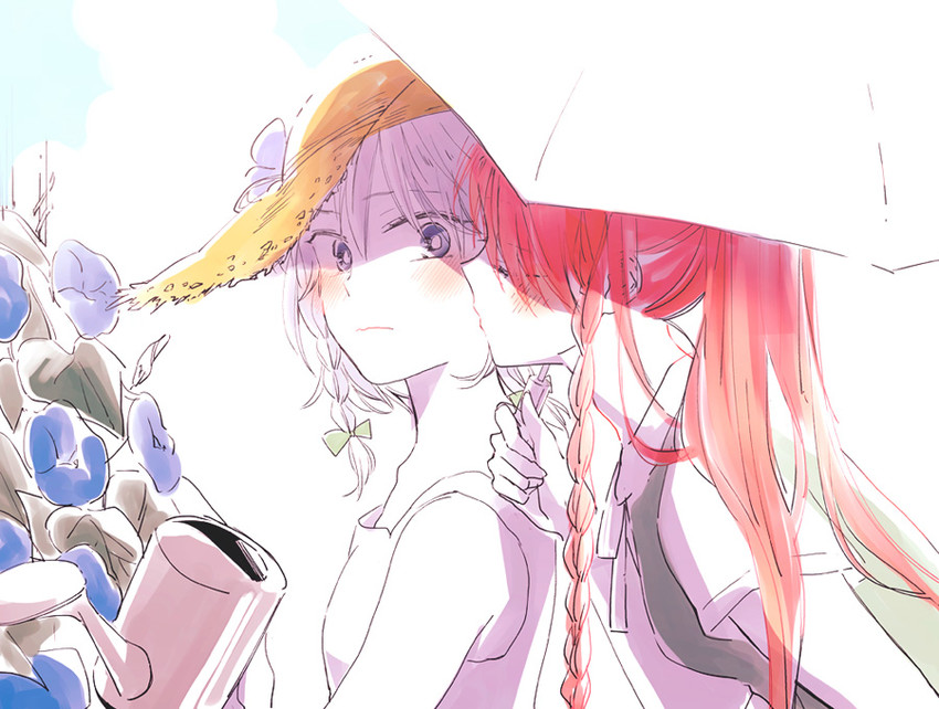 izayoi sakuya and hong meiling (touhou) drawn by yonu_(yonurime)
