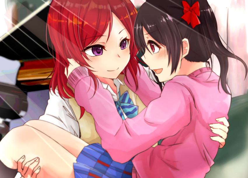 nishikino maki and yazawa nico (love live! and 1 more) drawn by kotobuki_haruki