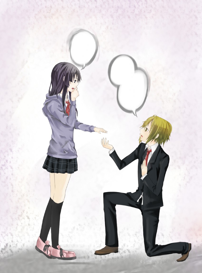 akiyama mio and tainaka ritsu (k-on!) drawn by b_k