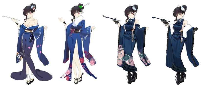 wa2000 and makiatto (girls' frontline and 1 more) drawn by nogong