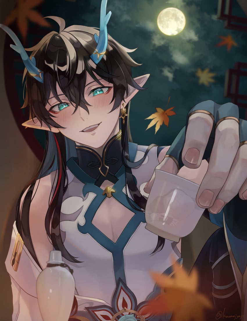 dan heng (honkai and 1 more) drawn by kumajyayo