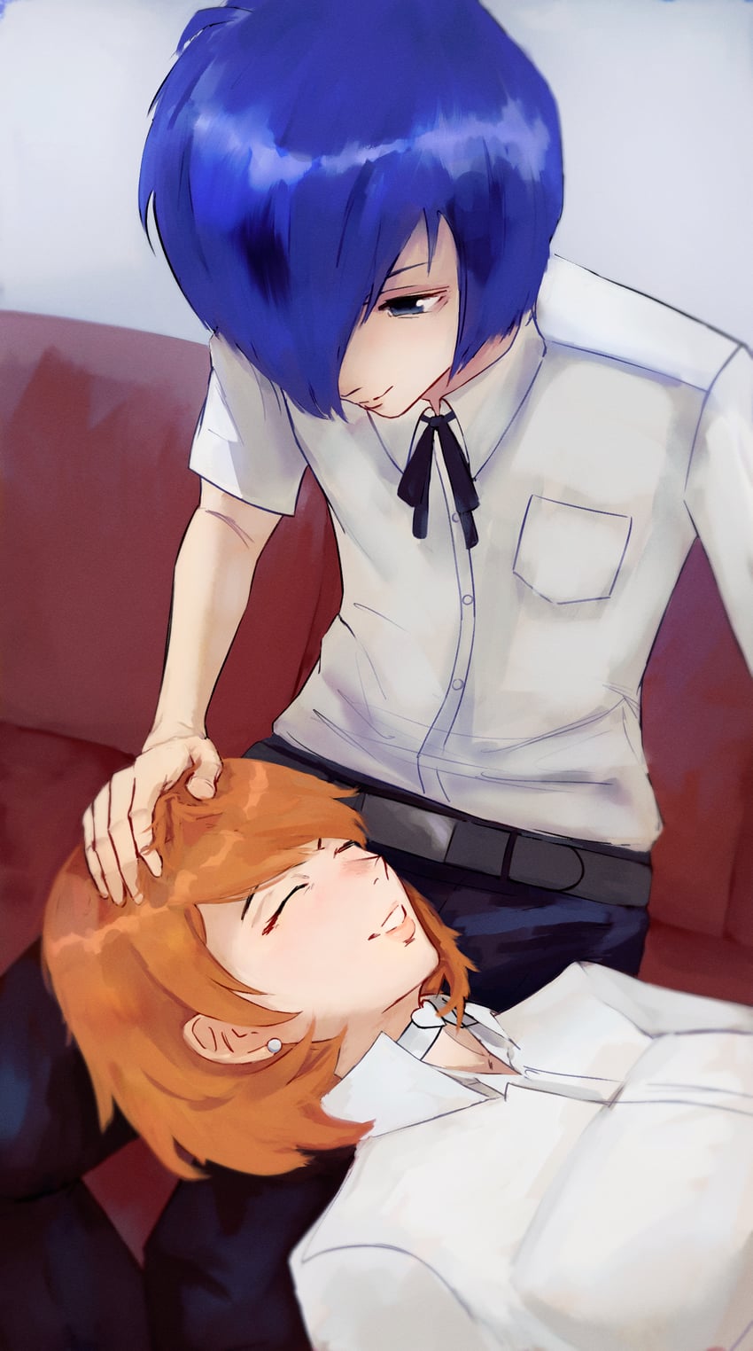 yuuki makoto and takeba yukari (persona and 1 more) drawn by n7grey