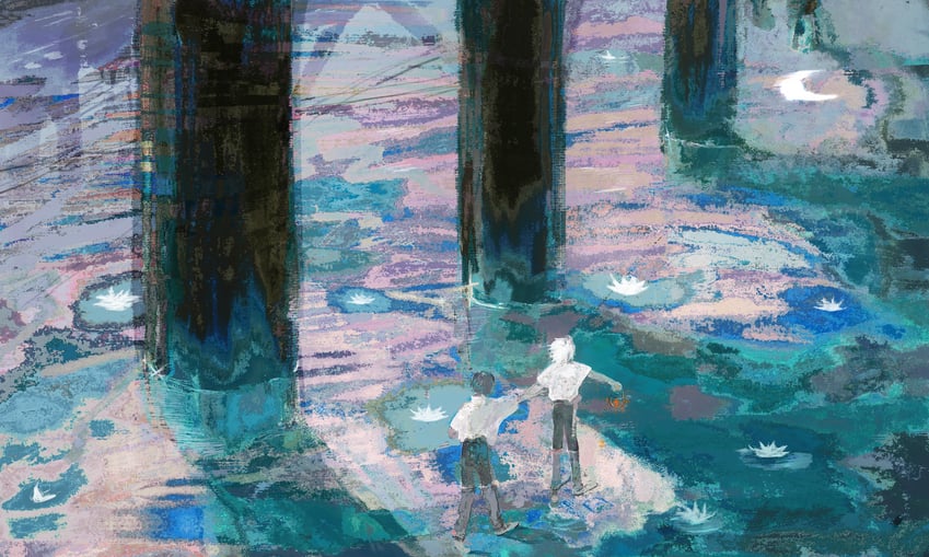 ikari shinji and nagisa kaworu (neon genesis evangelion) drawn by hj_hikari0606