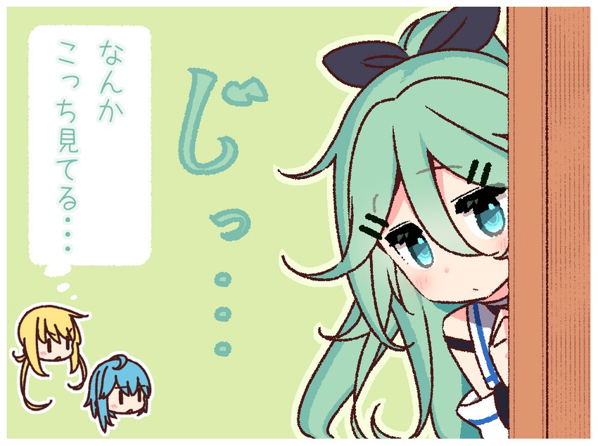 yamakaze, satsuki, and minazuki (kantai collection) drawn by yoru_nai