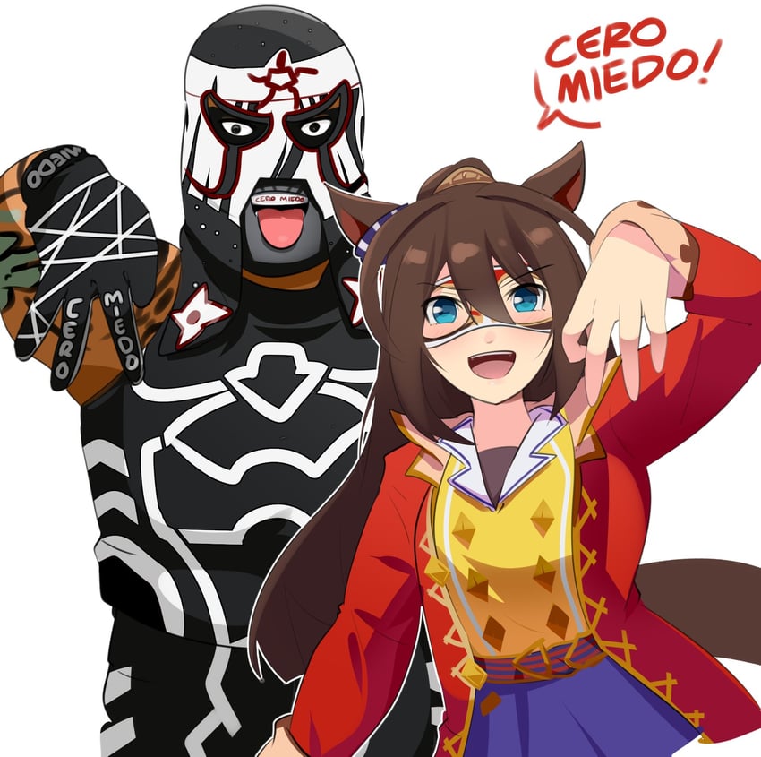 el condor pasa and pentagon jr (umamusume and 2 more) drawn by holeecrab