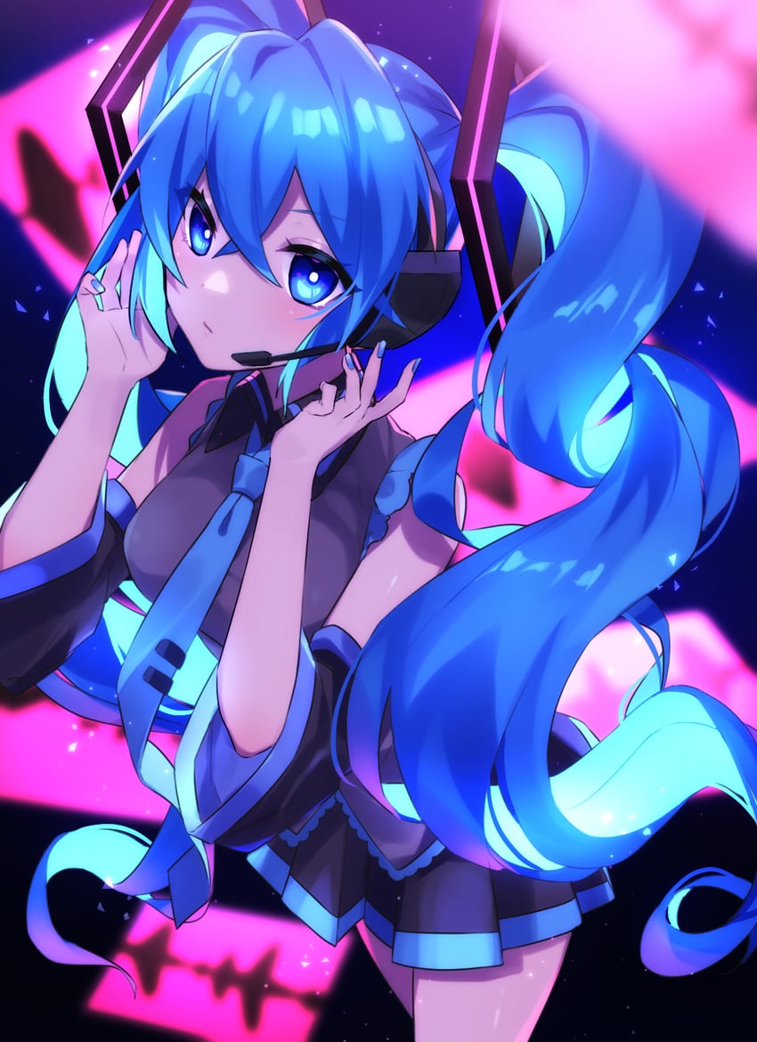 hatsune miku (vocaloid and 1 more) drawn by soramame_pikuto