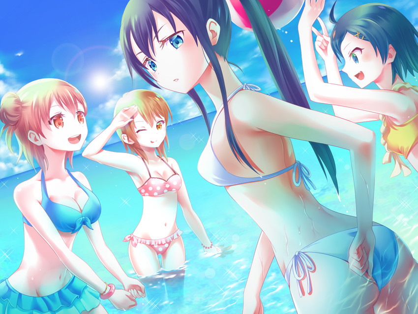 yukinoshita yukino, yuigahama yui, isshiki iroha, and hikigaya komachi (yahari ore no seishun lovecome wa machigatteiru.) drawn by sumomo_h