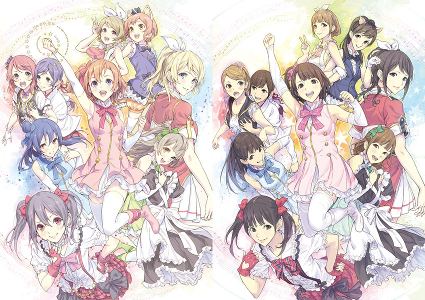 nishikino maki, tojo nozomi, sonoda umi, yazawa nico, ayase eli, and 13 more (love live! and 1 more) drawn by chilhoo88