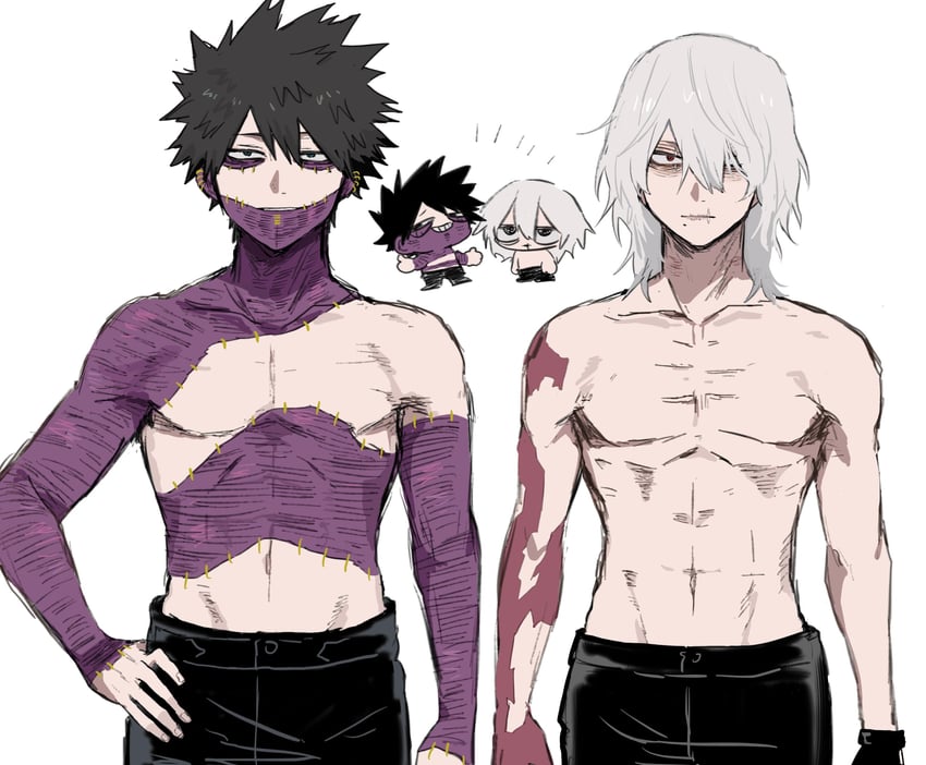 dabi and shigaraki tomura (boku no hero academia) drawn by ametaro_(ixxxzu)