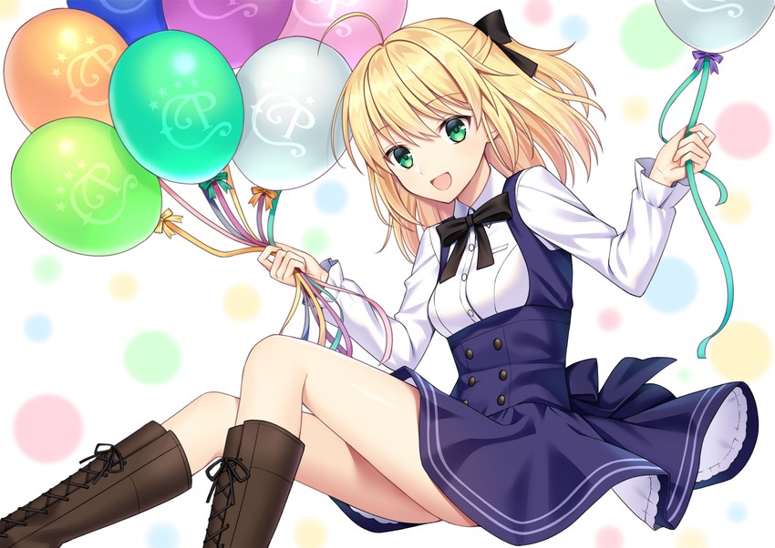artoria pendragon and saber lily (fate and 1 more) drawn by shino_skk