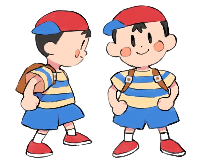 ness (super smash bros. and 2 more) drawn by gan2