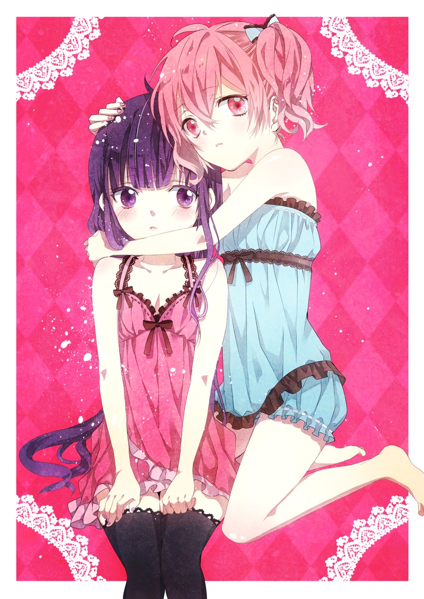 shirakiin ririchiyo and roromiya karuta (inu x boku ss) drawn by yukimura32001