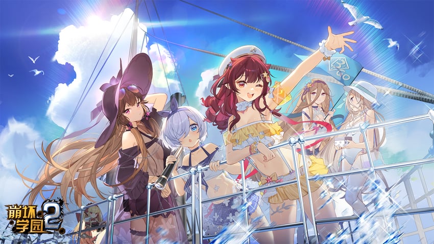 silver, hecate, yui, abaddon, mistletoe, and 1 more (honkai and 1 more)