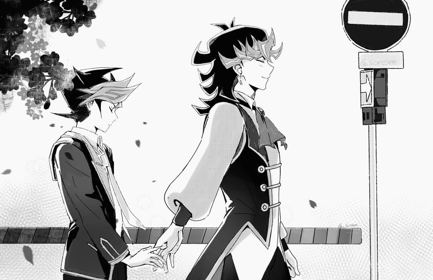 fujiki yusaku and ai (yu-gi-oh! and 1 more) drawn by screen0624