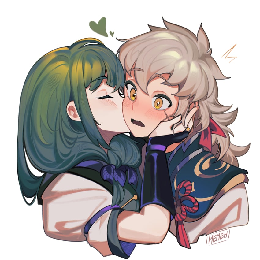 midori and kiragi (fire emblem and 1 more) drawn by memeh