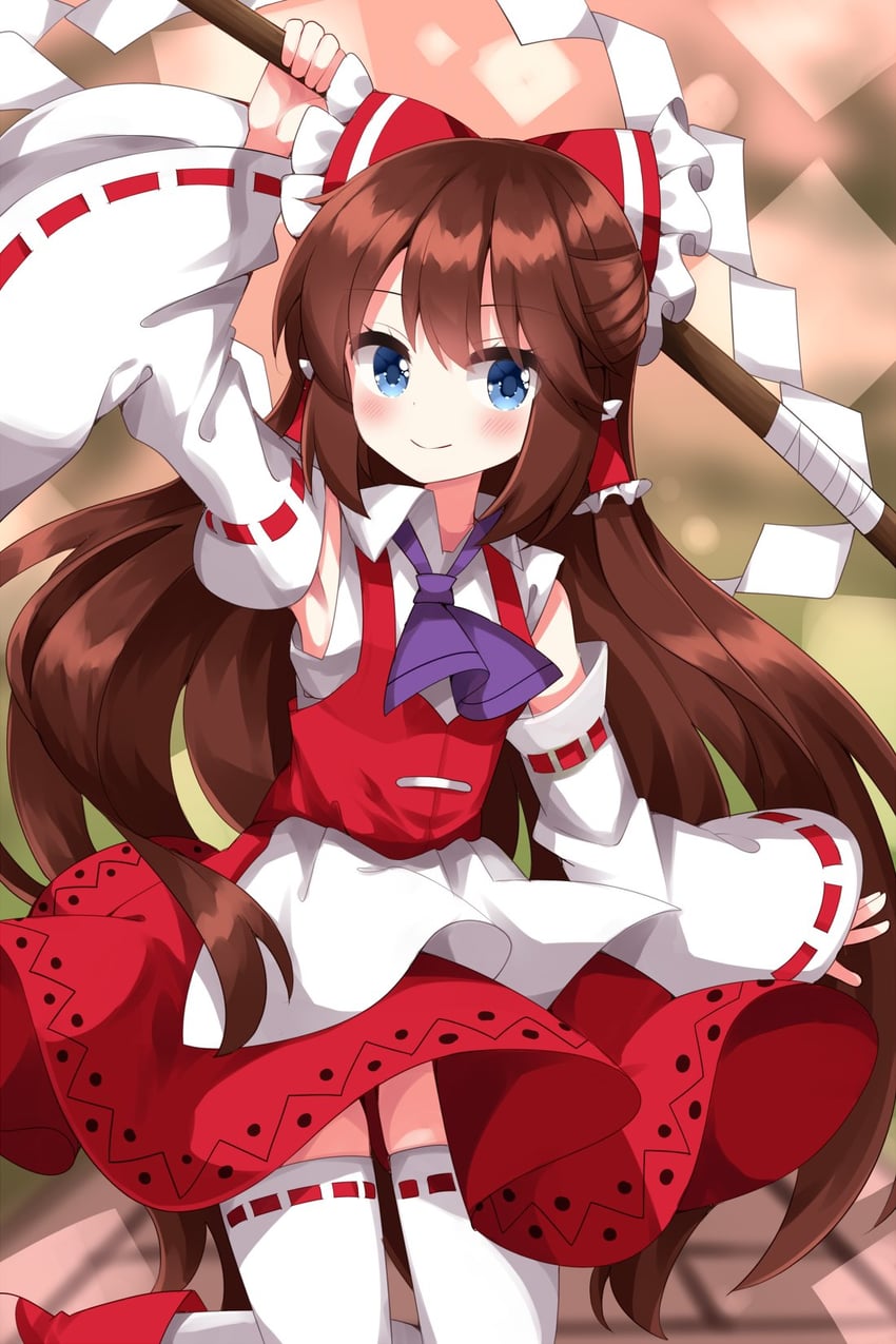 hakurei reimu (touhou and 1 more) drawn by ruu_(tksymkw)