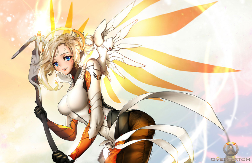 mercy (overwatch and 1 more) drawn by nal_(nal's_pudding)