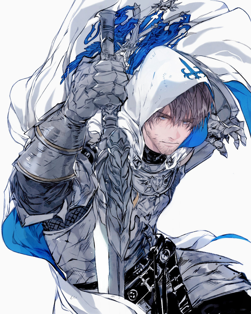 warrior of light, adventurer, and paladin (final fantasy and 1 more) drawn by gyulseu