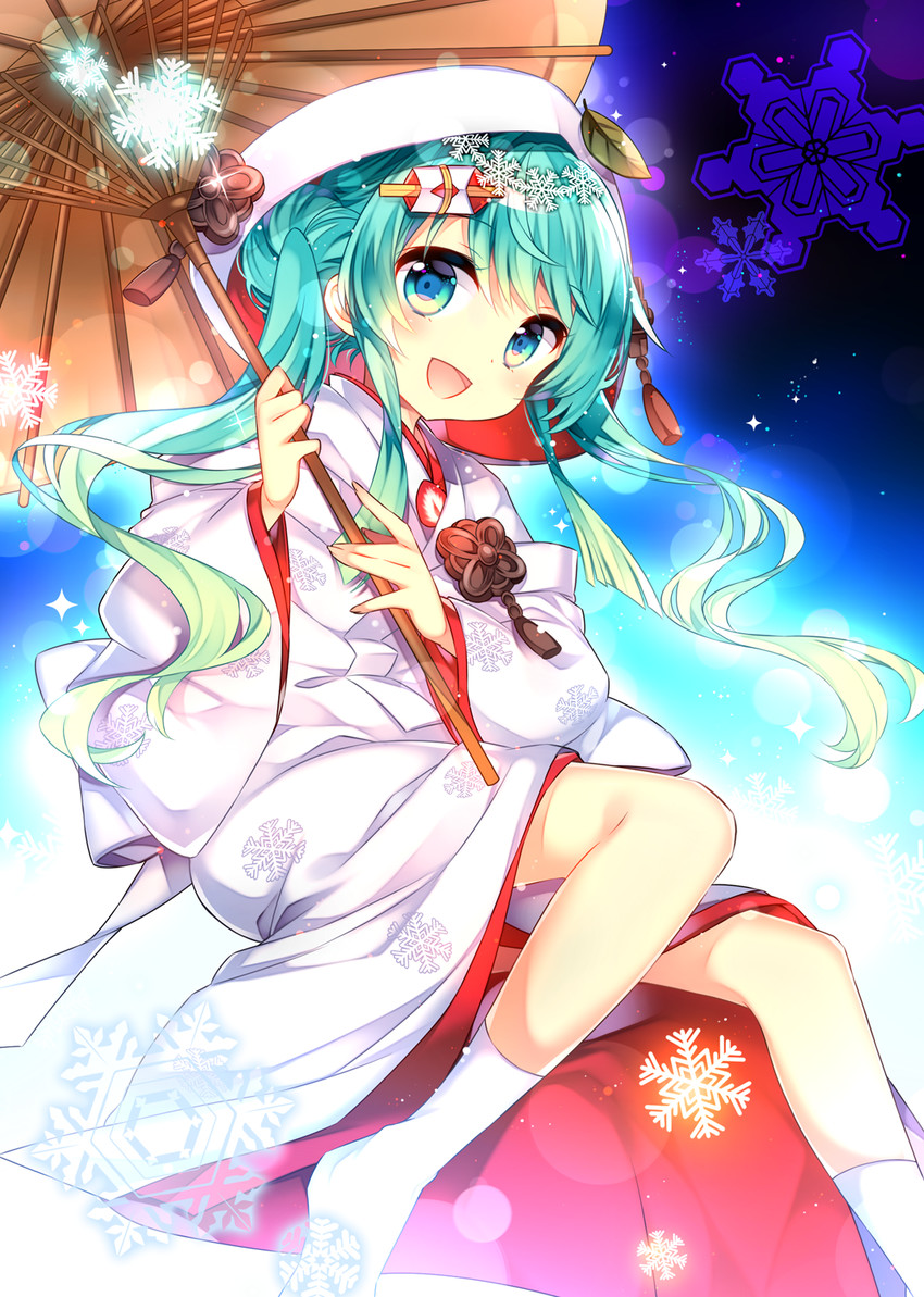 hatsune miku and yuki miku (vocaloid) drawn by kurisu_toshi