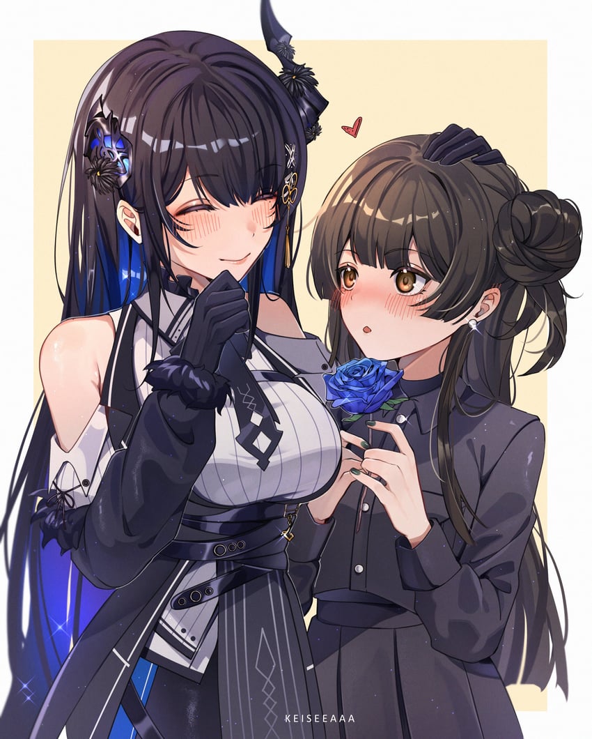 nerissa ravencroft and noa (original and 2 more) drawn by keisea