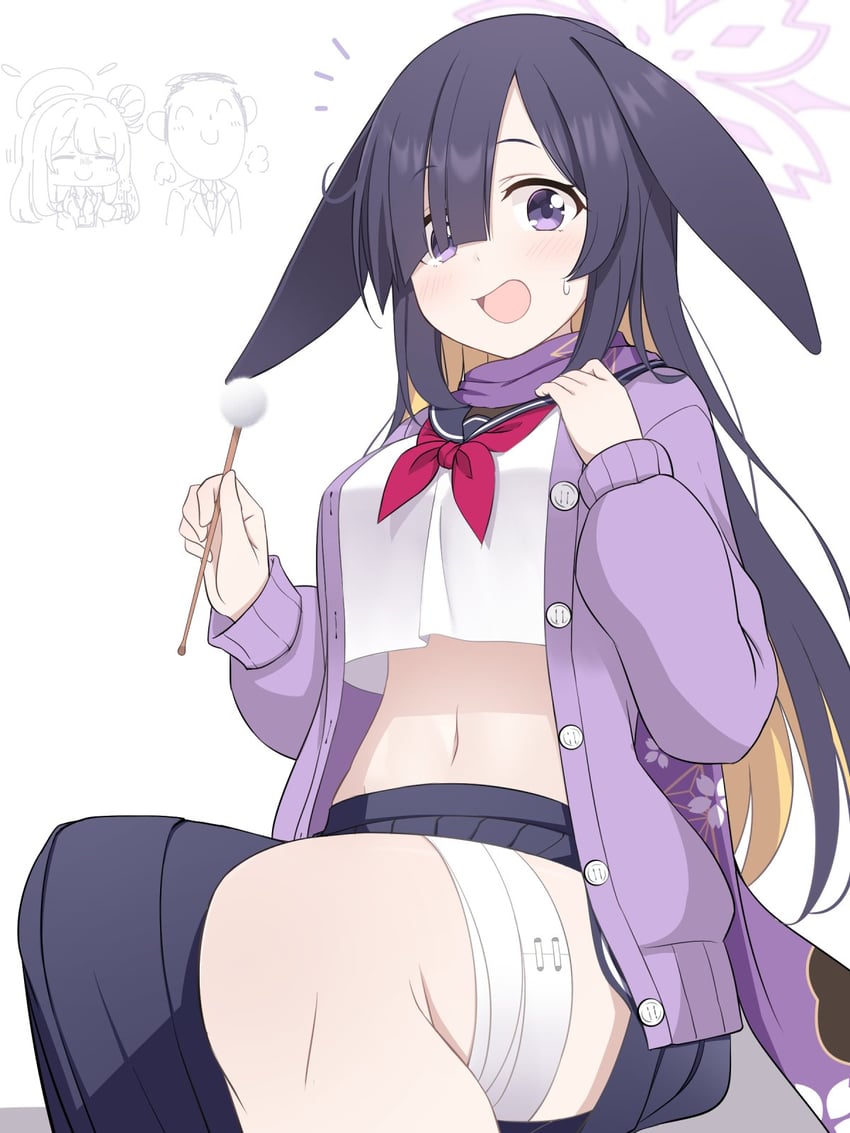 sensei, doodle sensei, nonomi, and tsukuyo (blue archive) drawn by hoshino_ouka