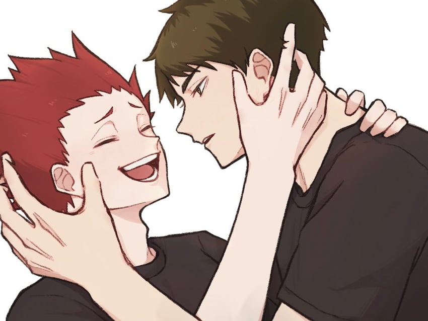 ushijima wakatoshi and tendou satori (haikyuu!!) drawn by koutya09