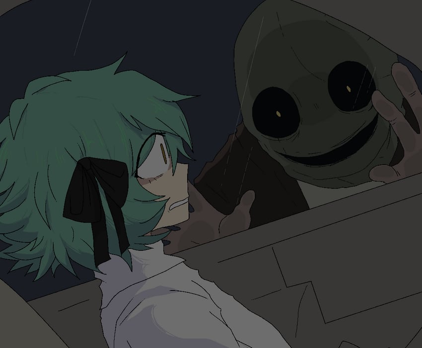 emma hawkins and turtle head (turtle head) drawn by gomiisan